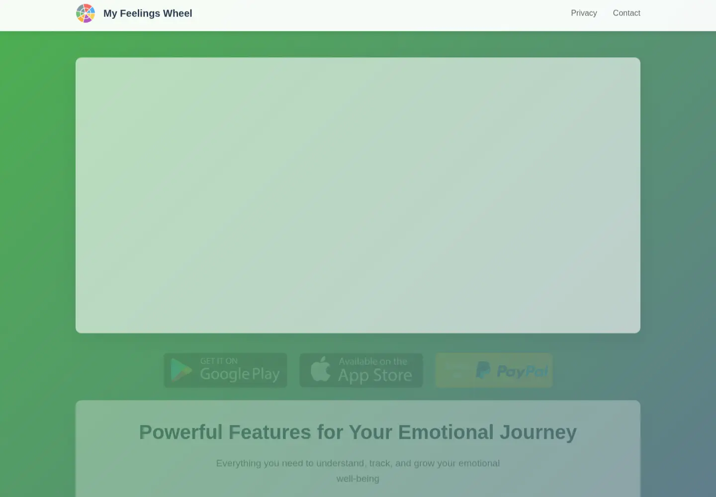 Captured homepage of myfeelingswheel.com in the current scan