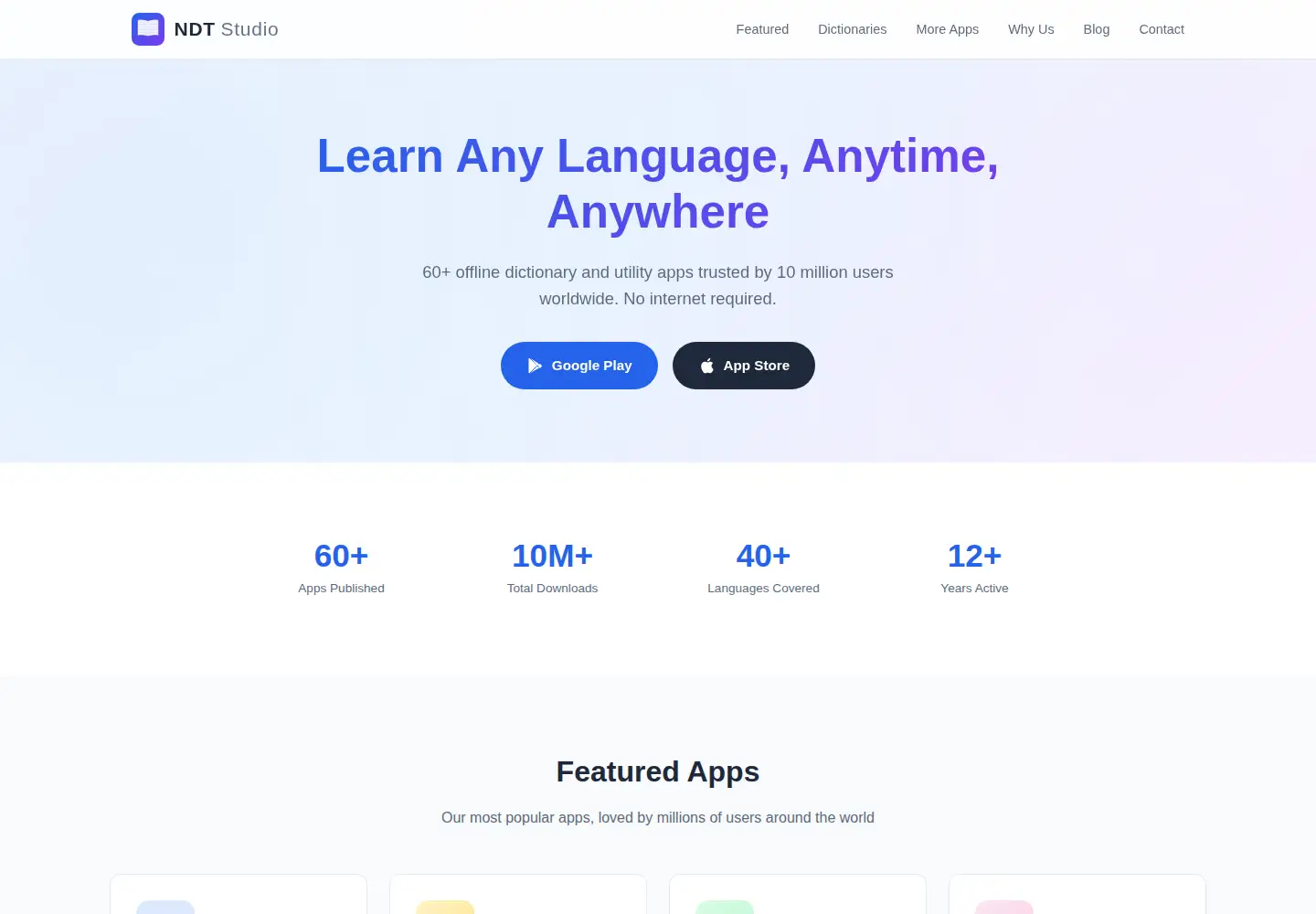 Screenshot of ndtstudio.com