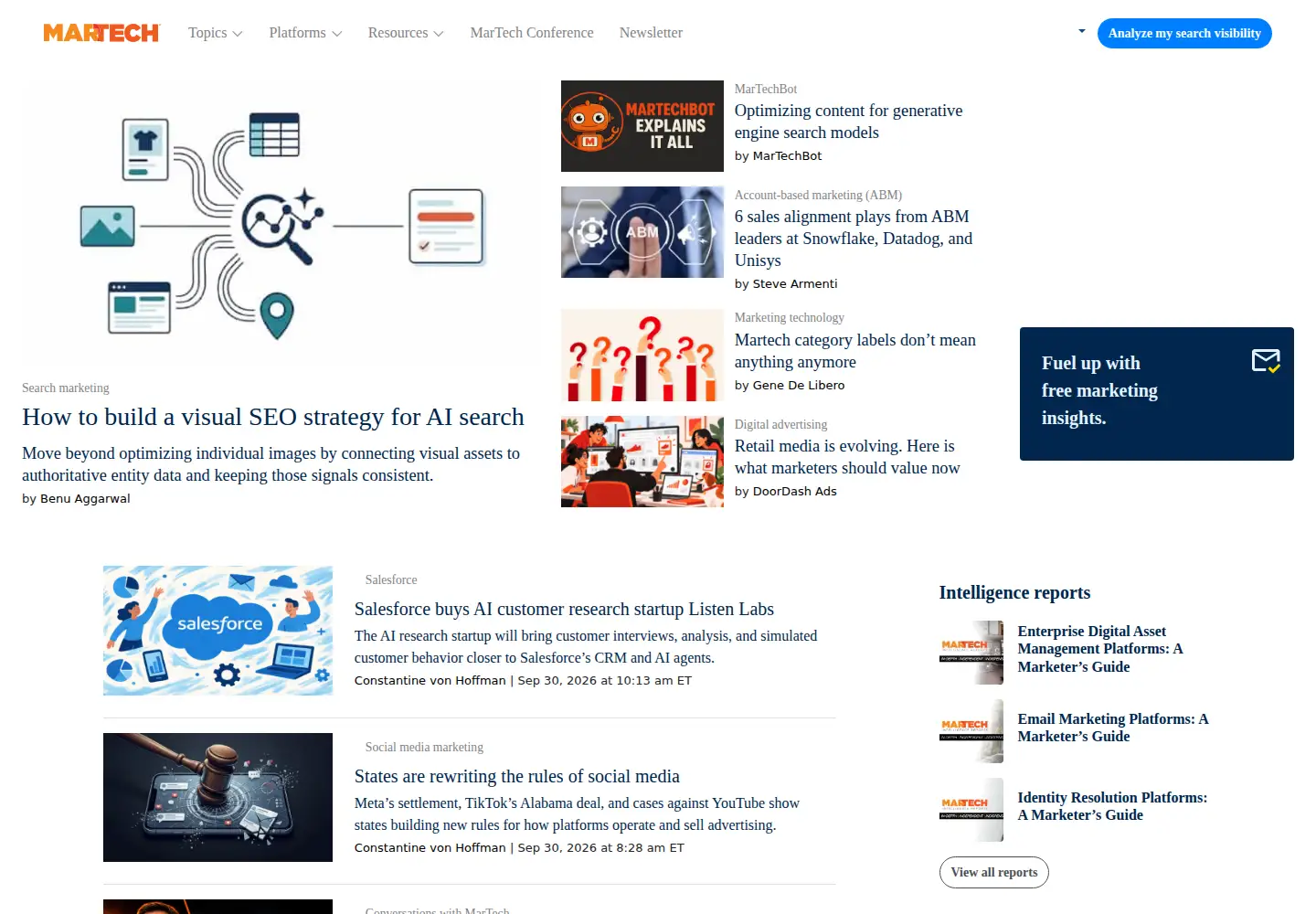 Screenshot of marketingland.com