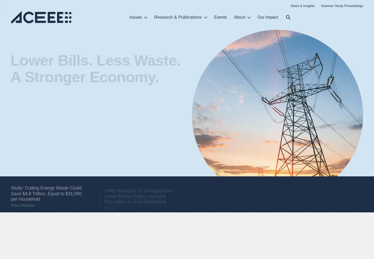 Screenshot of aceee.org