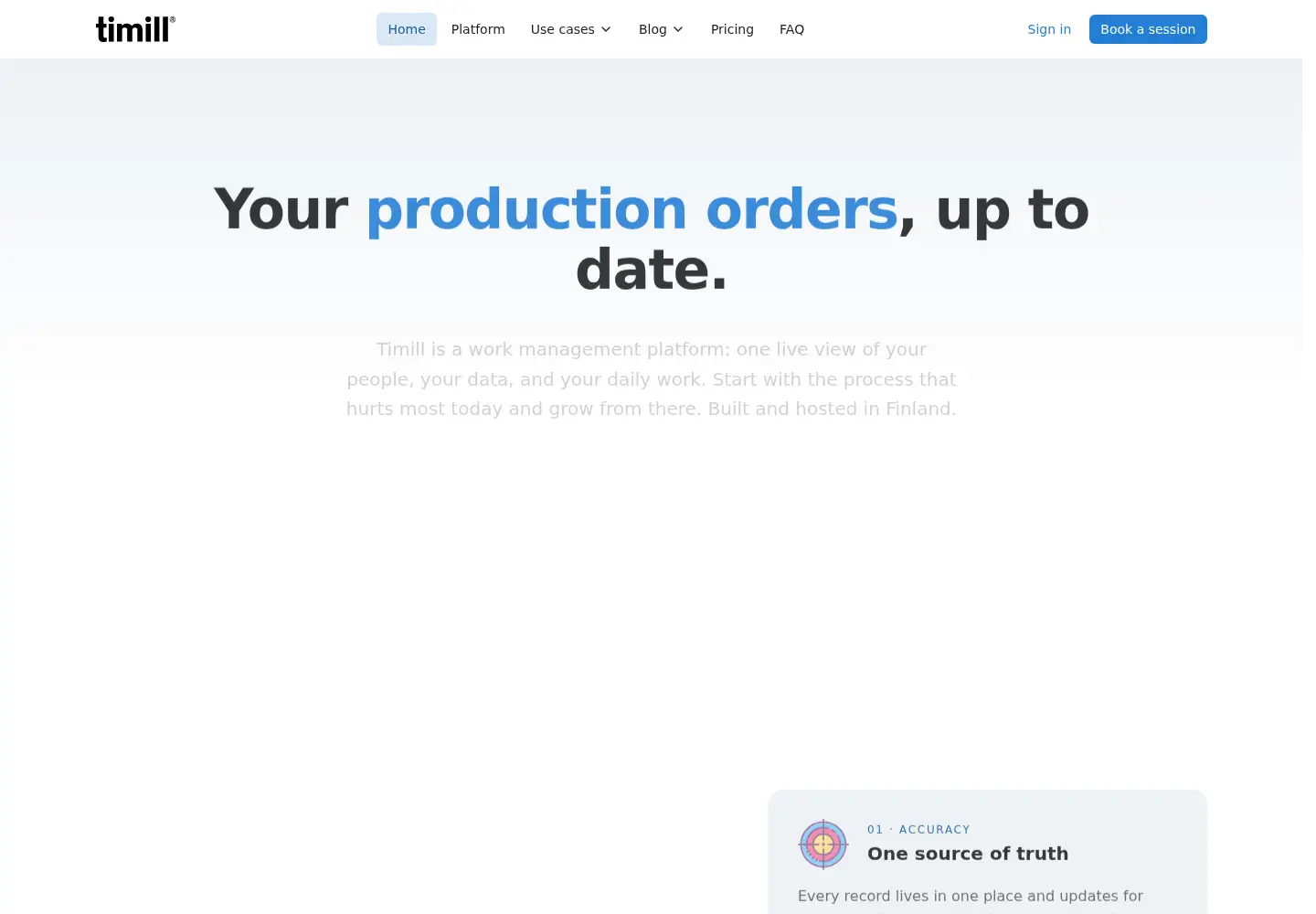 Screenshot of timill.com