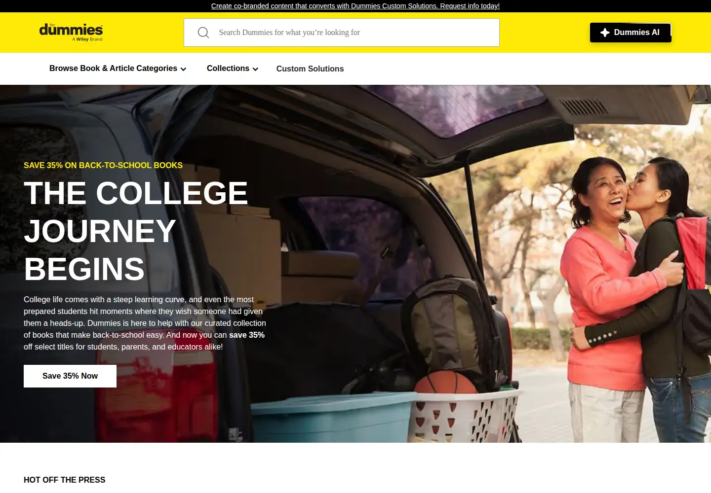 Screenshot of dummies.com