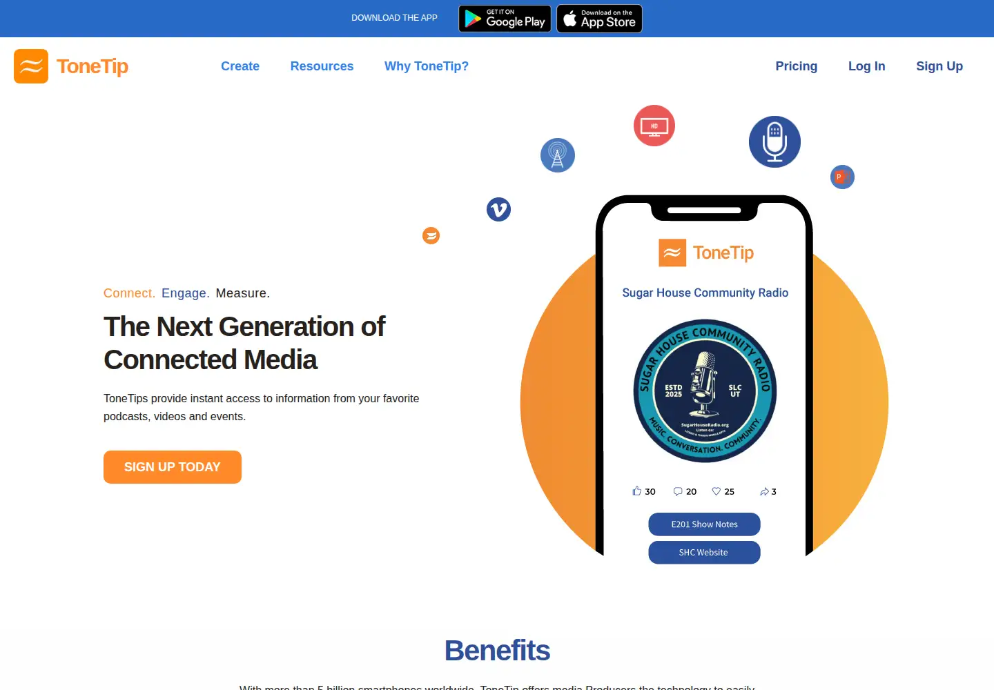 Captured homepage of tonetip.com in the current scan