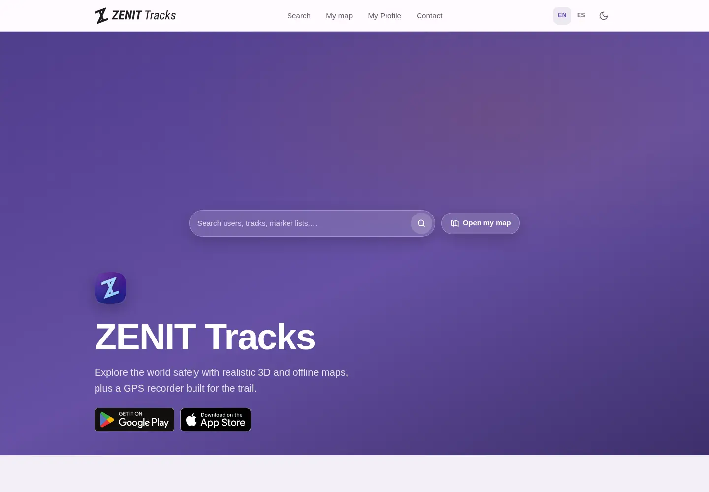 Captured homepage of zenit-tracks.com in the current scan
