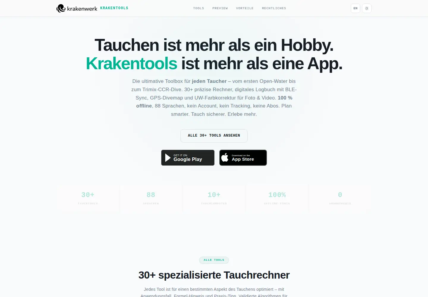 Screenshot of krakenwerk.de