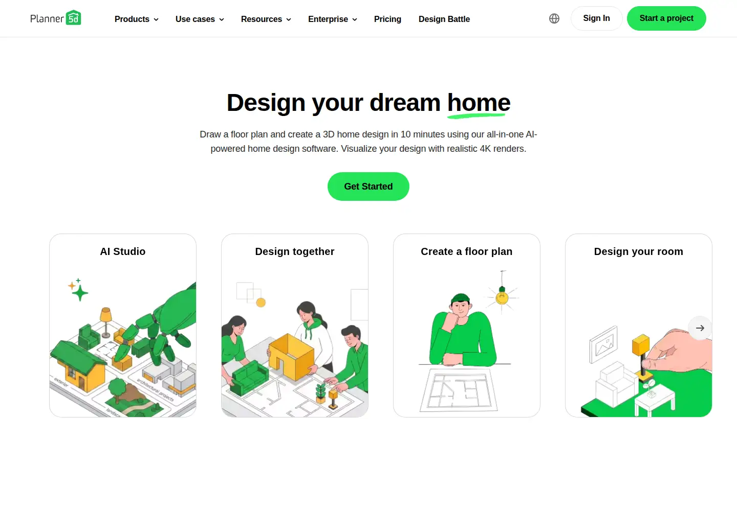 Screenshot of planner5d.com