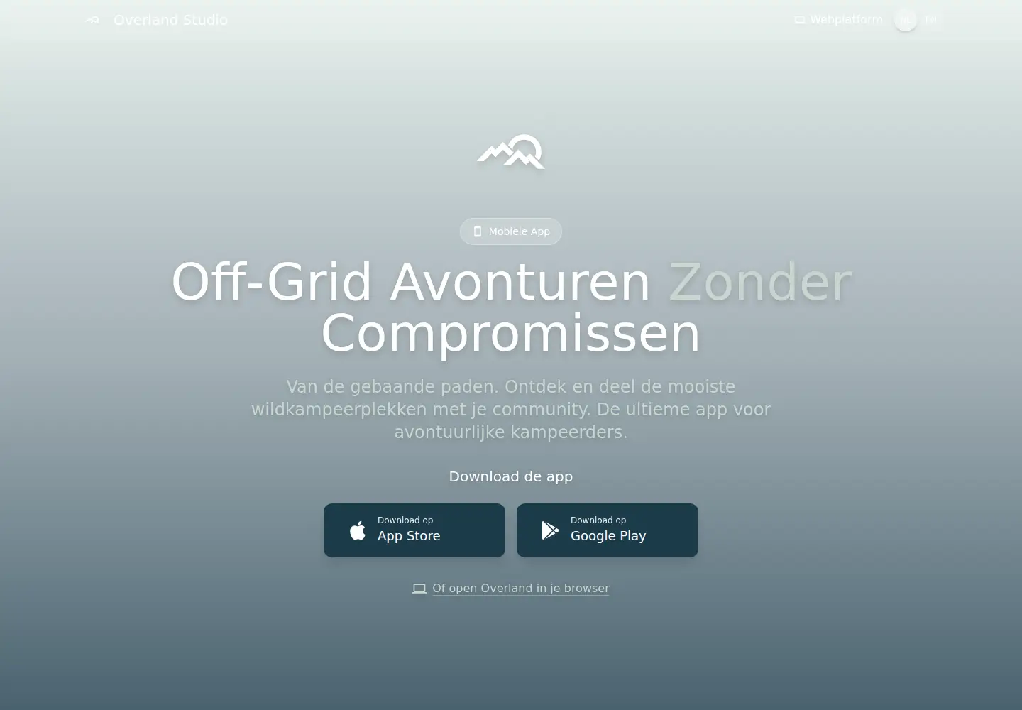 Captured homepage of overlandstudio.eu in the current scan