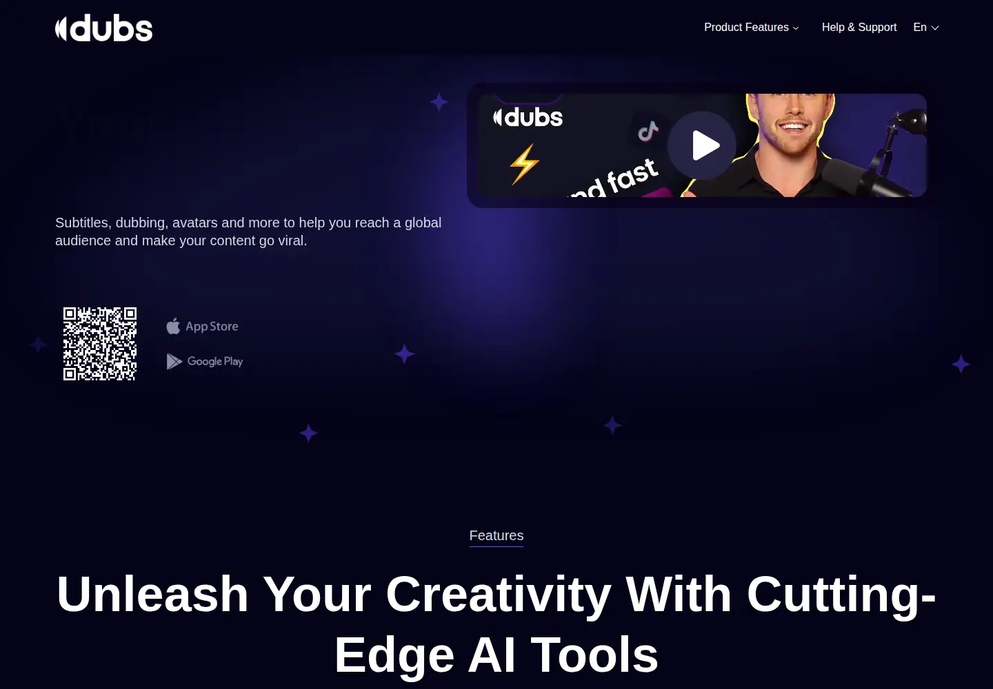 Screenshot of dubsapp.io