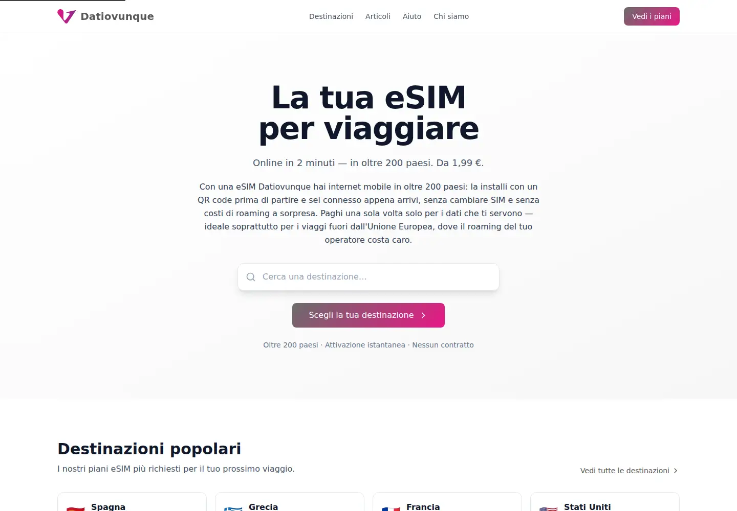 Screenshot of datiovunque.it