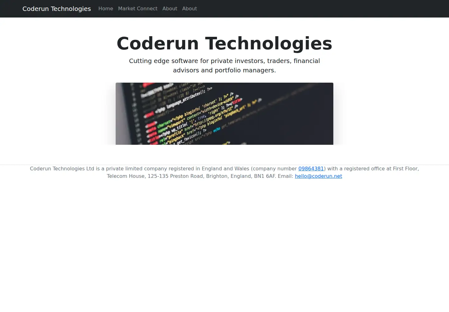 Screenshot of coderun.net