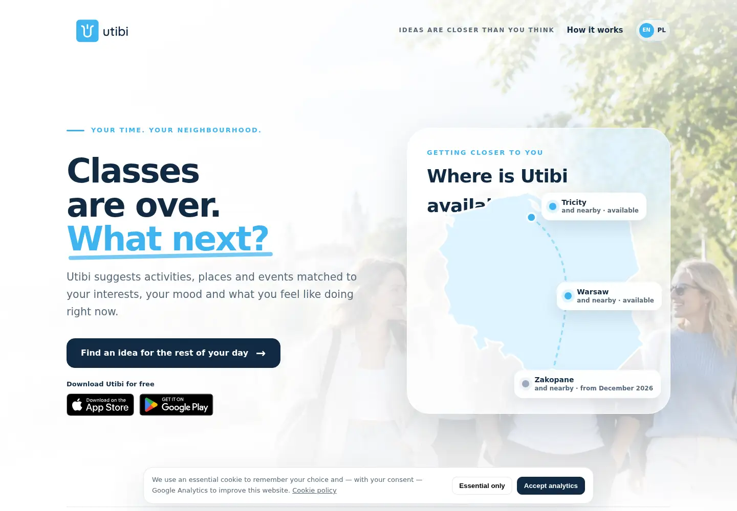Captured homepage of utibi.org in the current scan