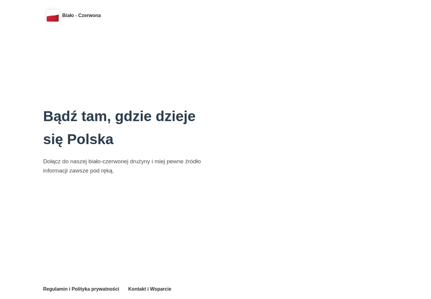 Captured homepage of ebialoczerwona.pl in the current scan