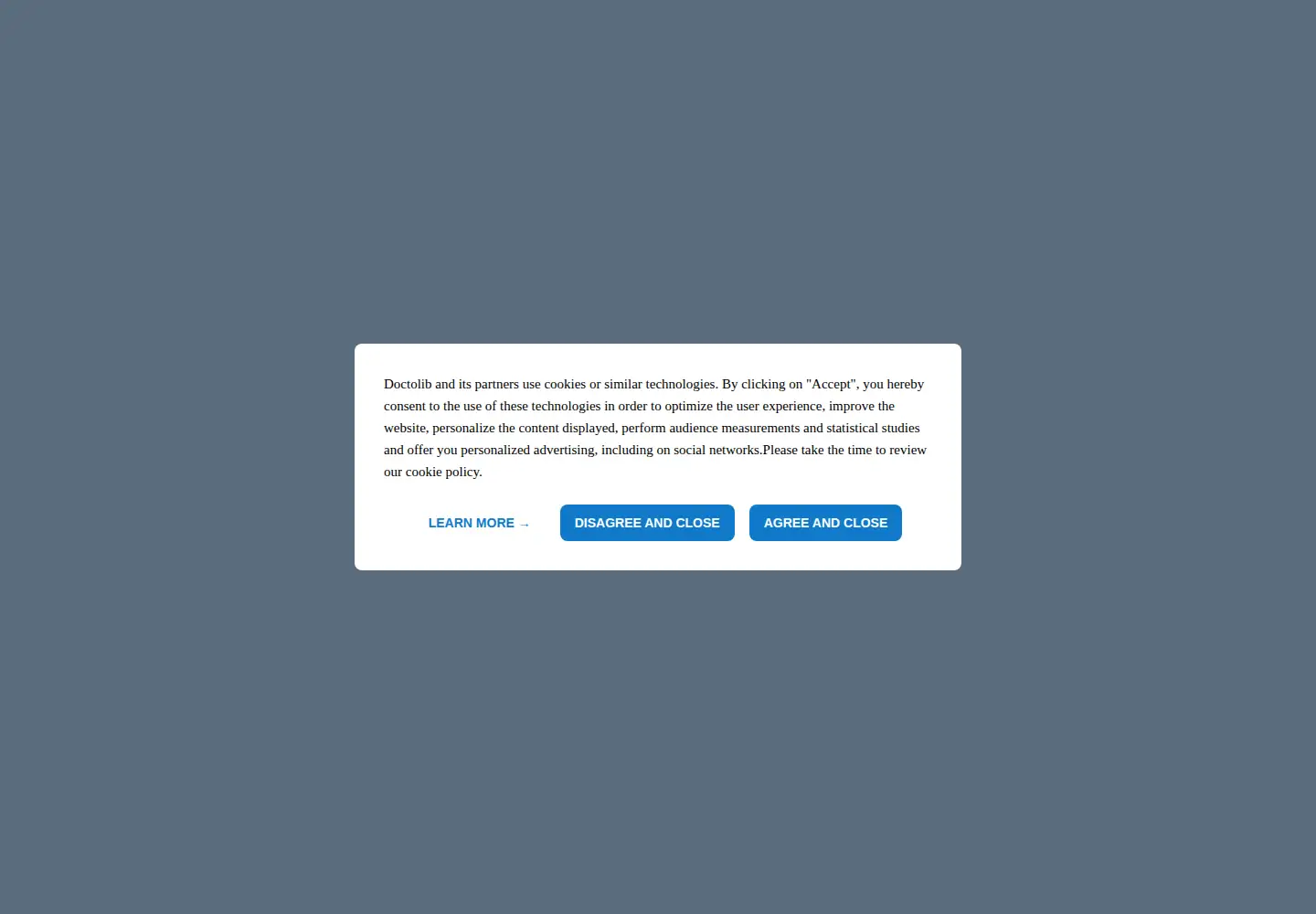 Screenshot of doctolib.fr
