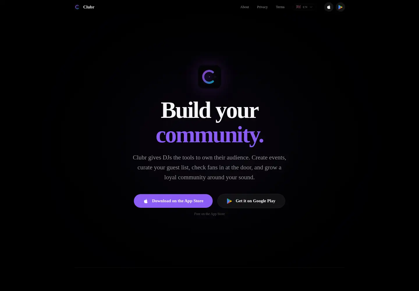 Captured homepage of clubr.se in the current scan