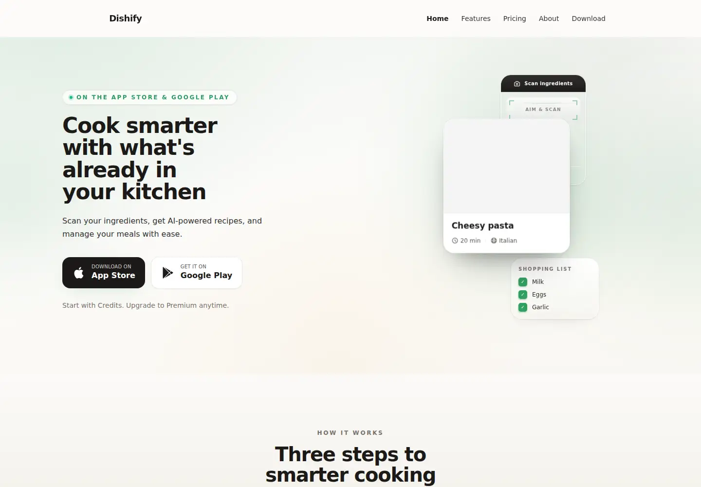 Screenshot of dishify.co.uk