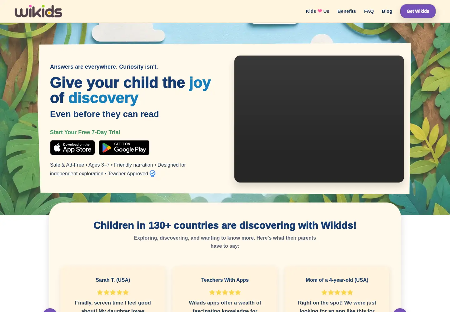Screenshot of wikids.world