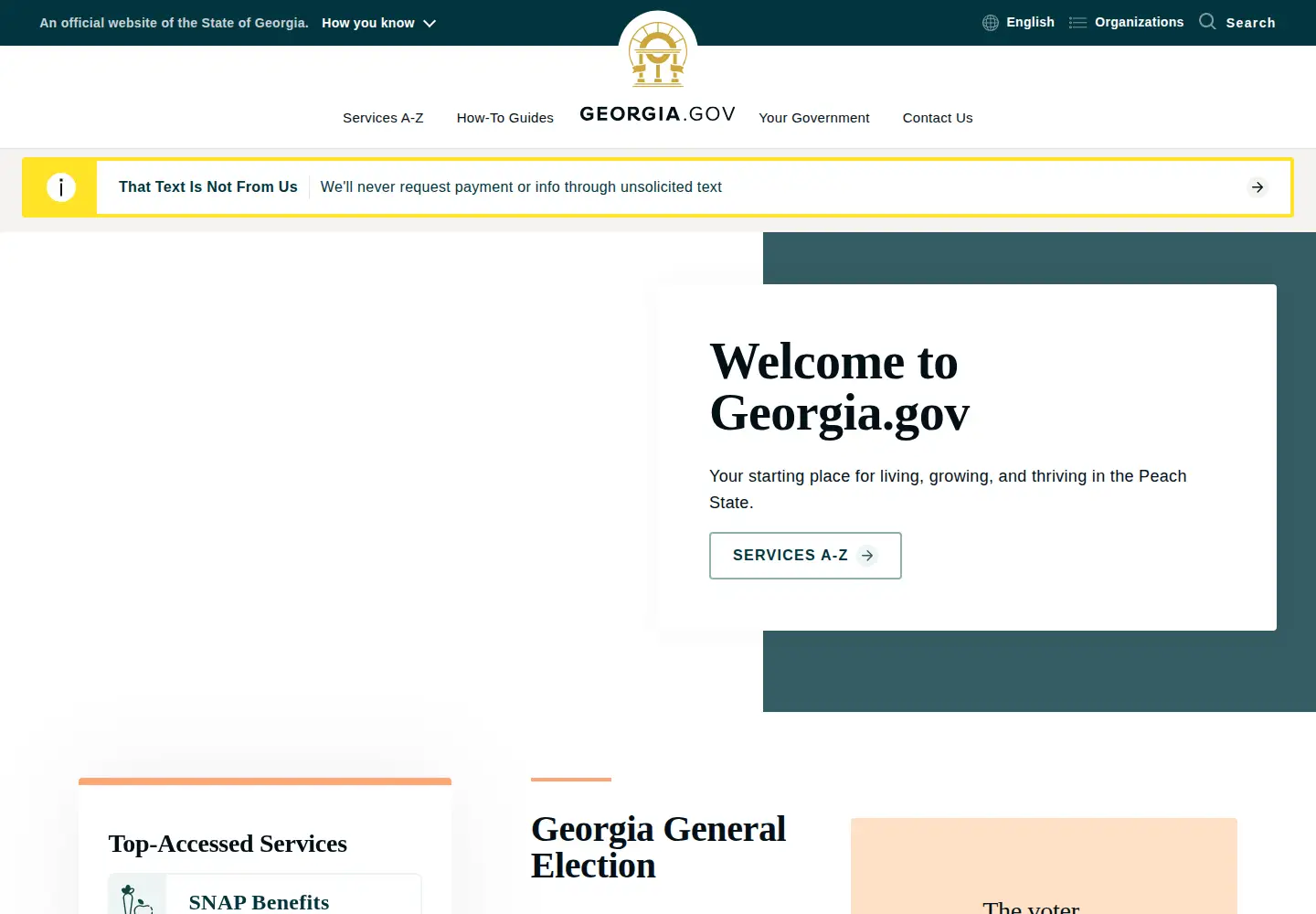 Screenshot of georgia.gov