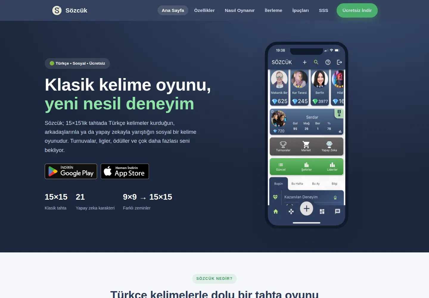 Screenshot of sozcuk.xyz