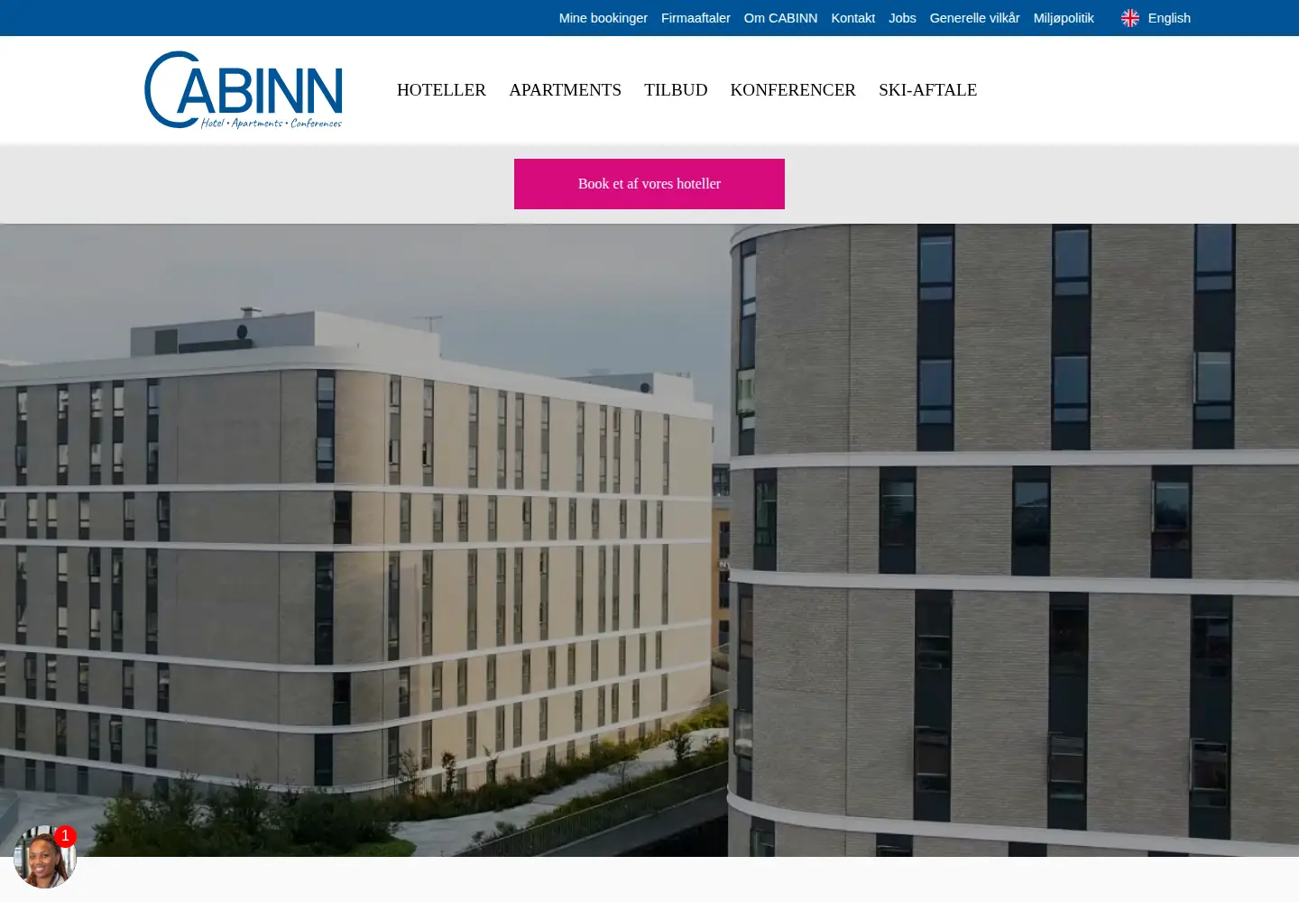 Screenshot of cabinn.com