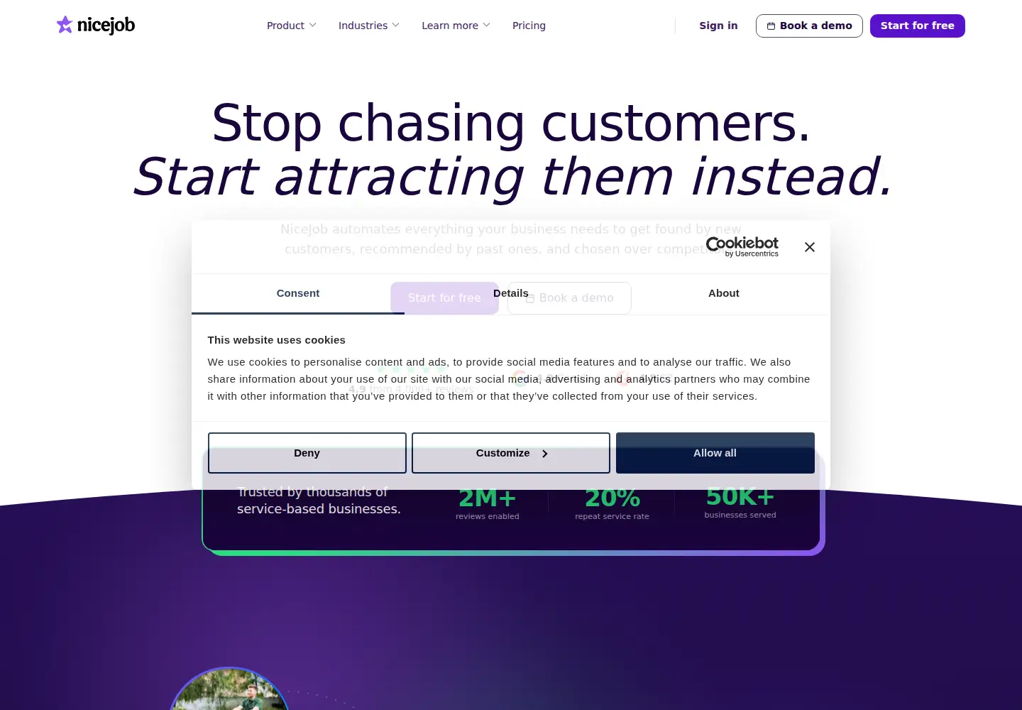 Screenshot of nicejob.com