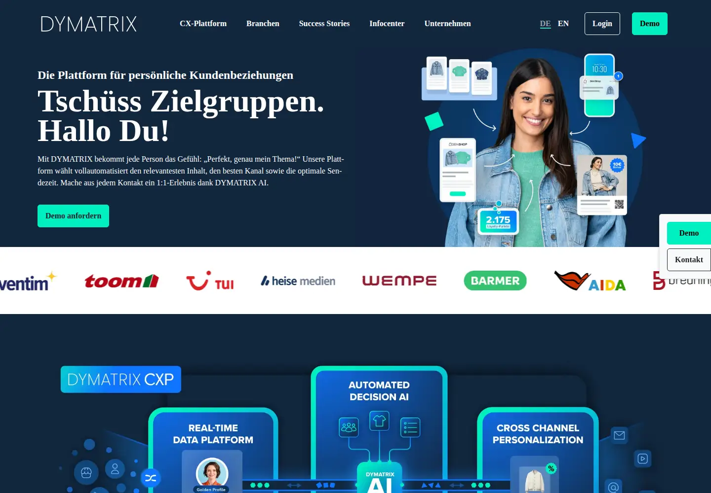 Screenshot of econda.de