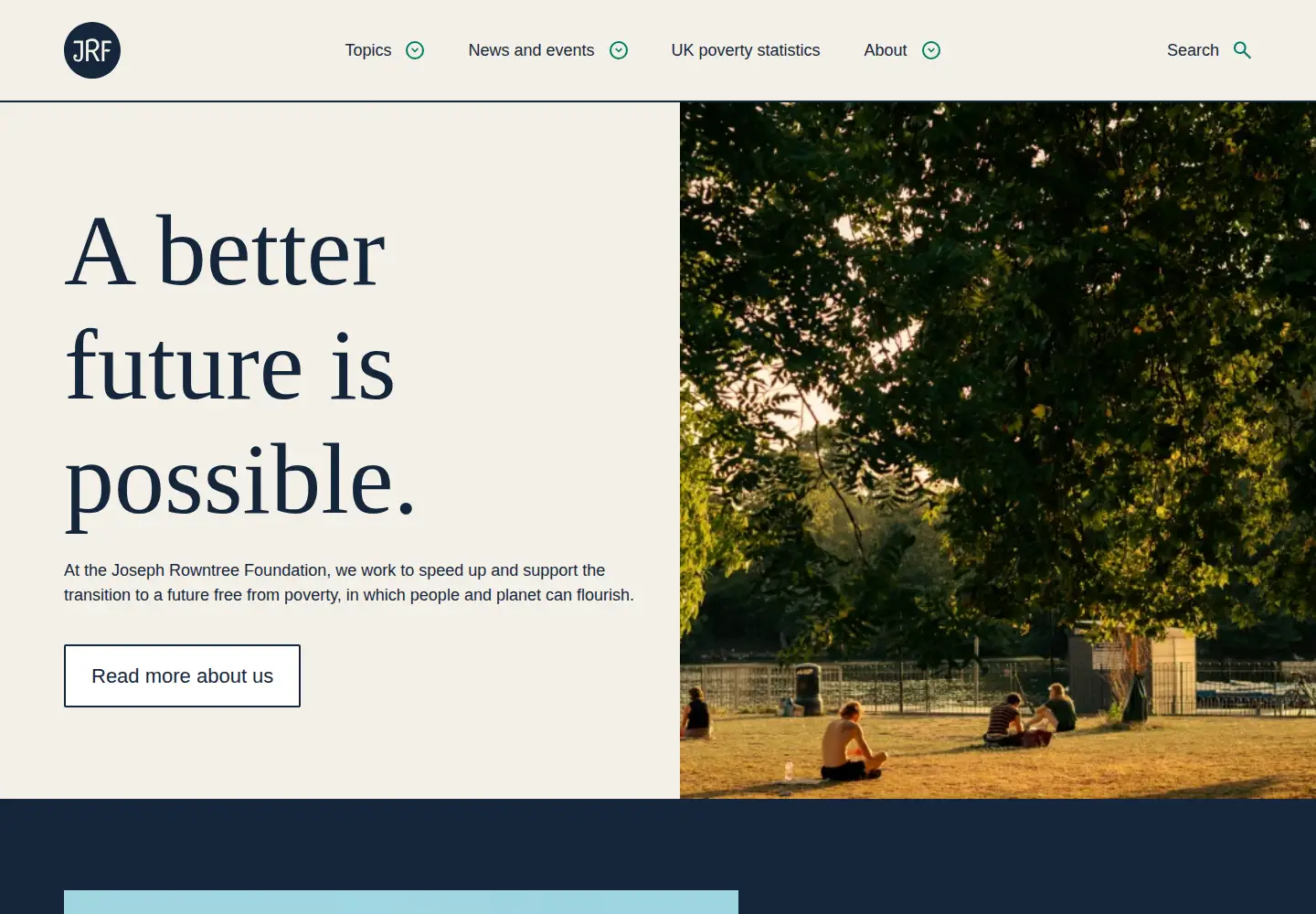 Screenshot of jrf.org.uk