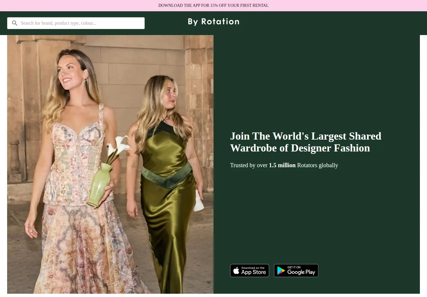 Captured homepage of byrotation.com in the current scan