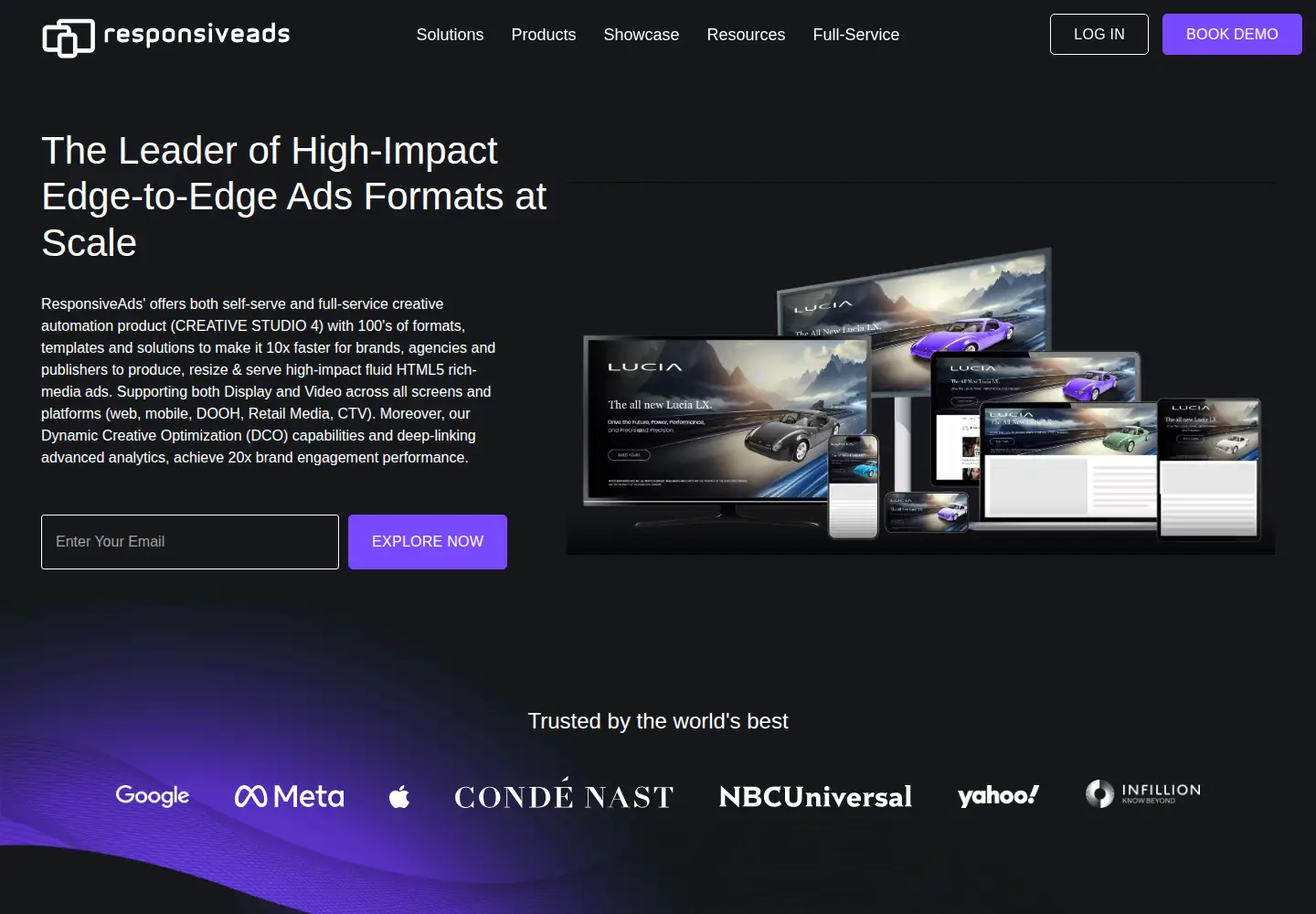 Screenshot of responsiveads.com