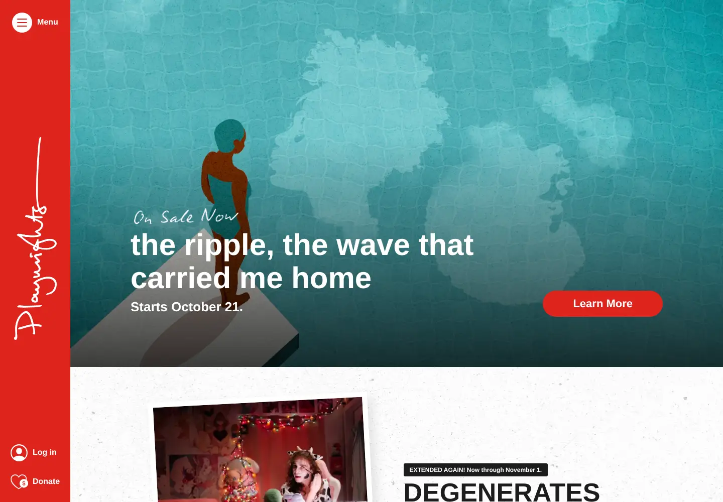 Captured homepage of phnyc.org in the current scan