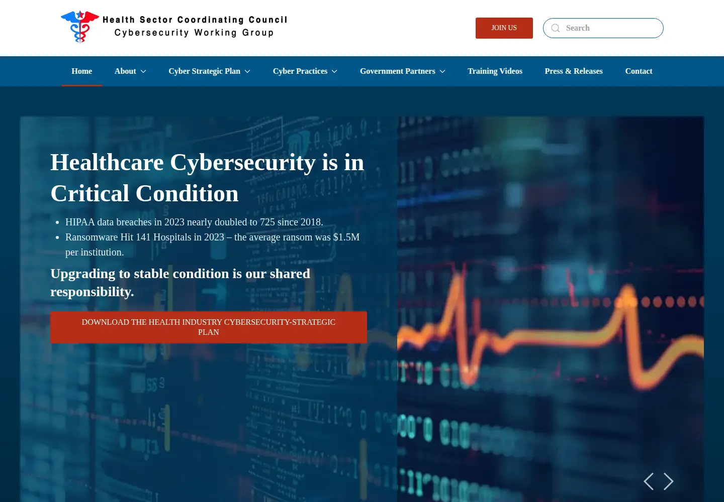 Screenshot of healthsectorcouncil.org