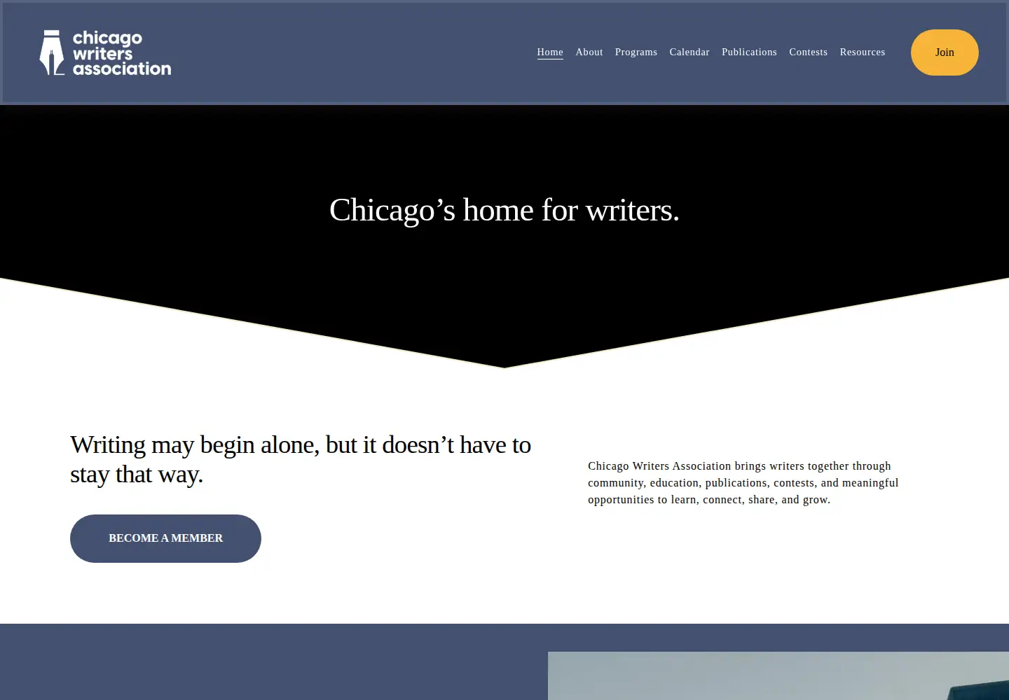 Screenshot of chicagowrites.org