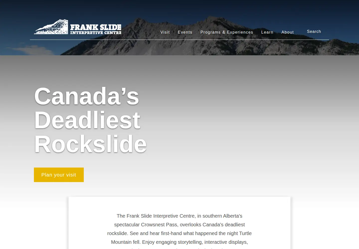 Screenshot of frankslide.ca