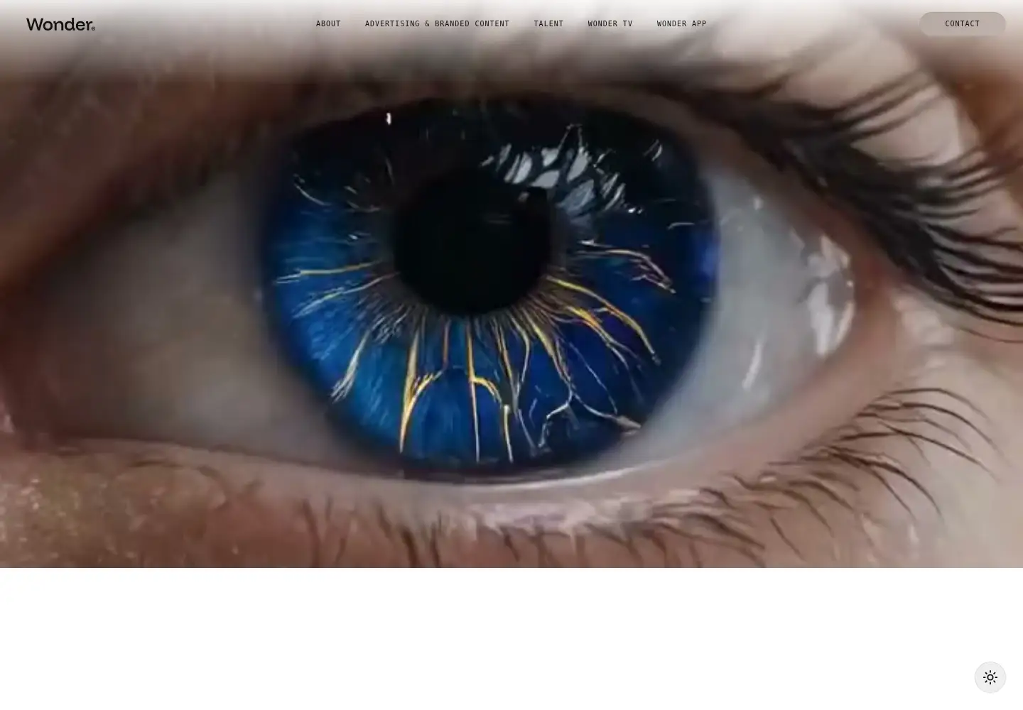 Captured homepage of wonderstudios.com in the current scan