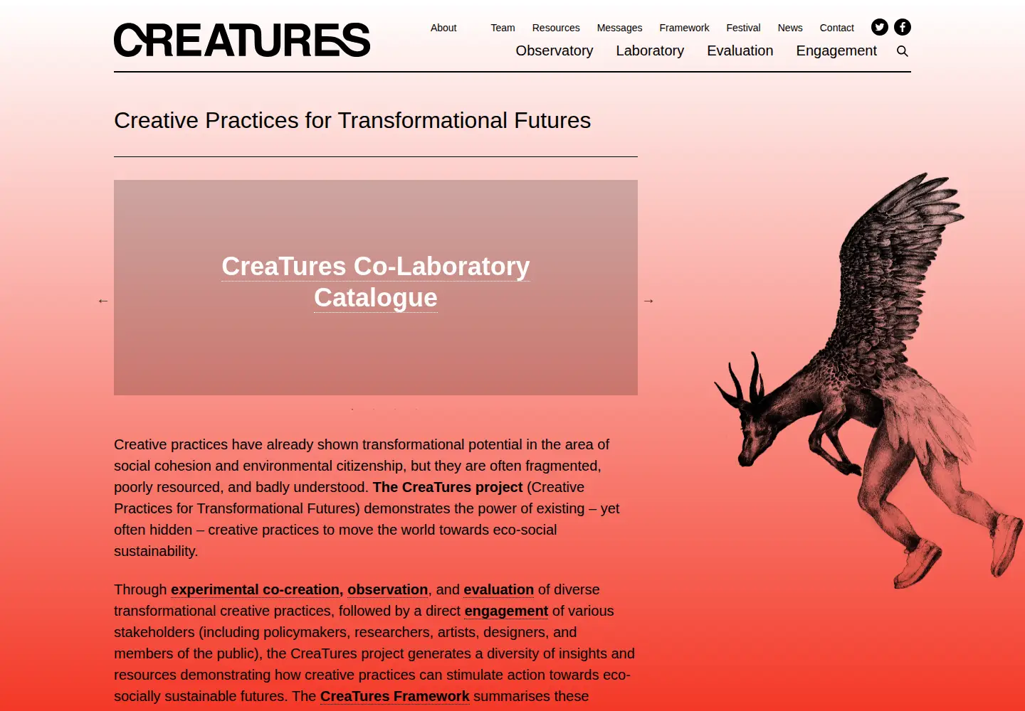 Screenshot of creatures-eu.org