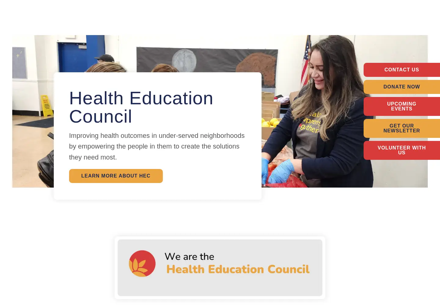 Screenshot of healthedcouncil.org