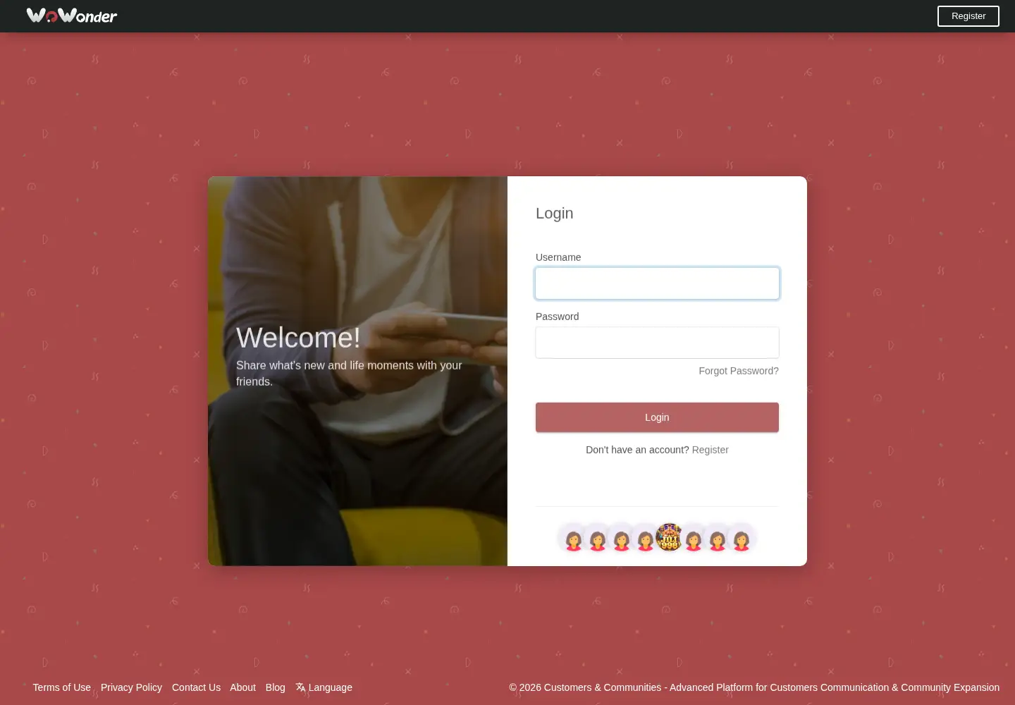 Screenshot of customerscomm.com