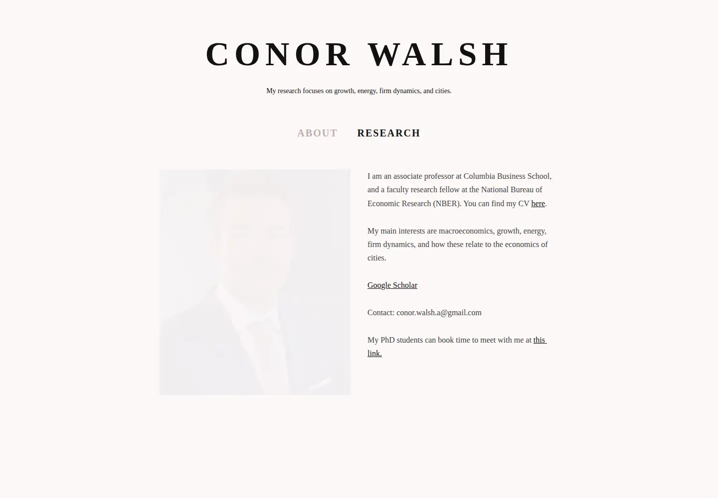 Screenshot of conor-walsh.com