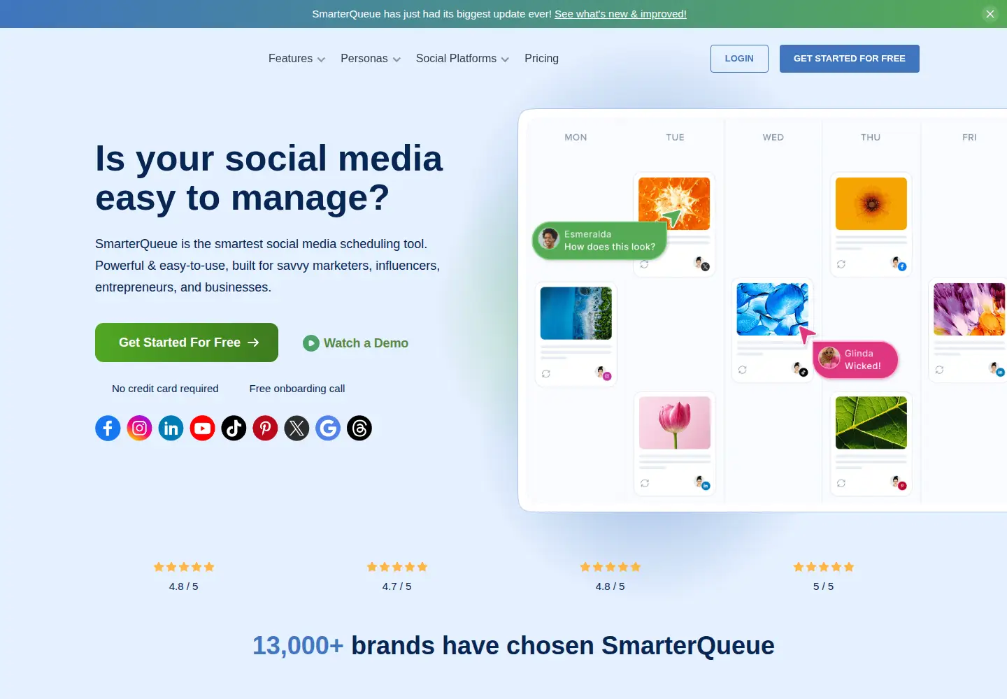 Screenshot of smarterqueue.com