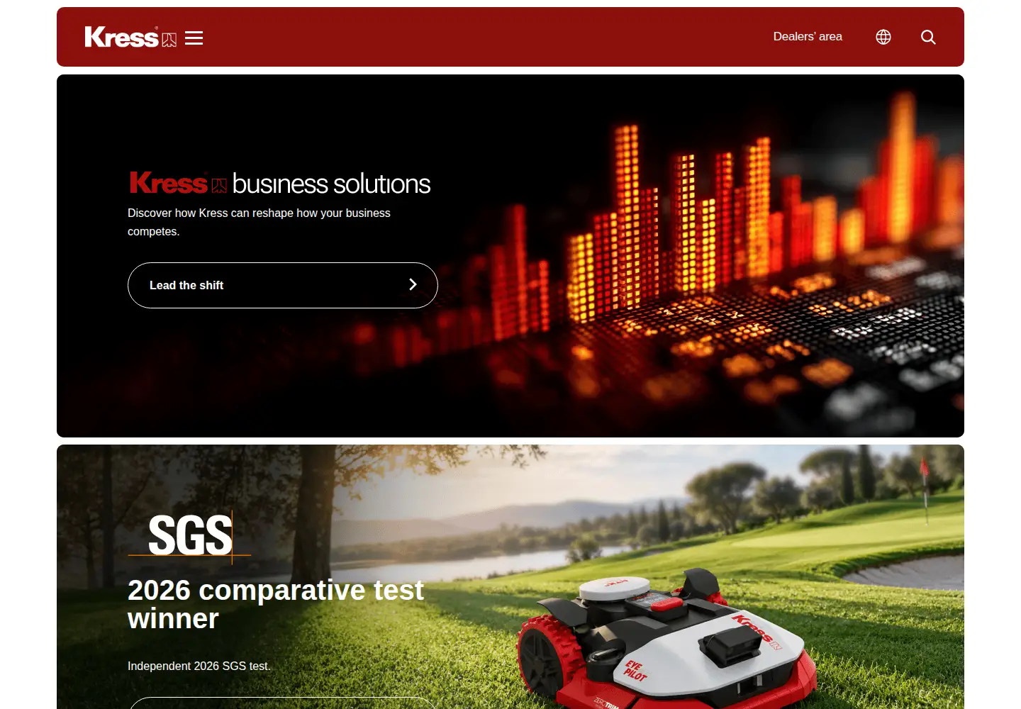 Screenshot of kress.com