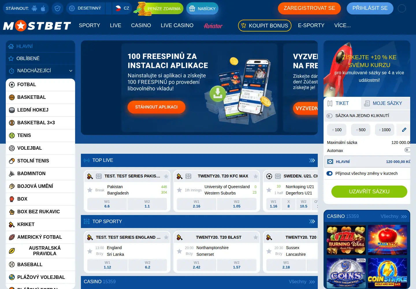 Screenshot of mostbet-bk.cz