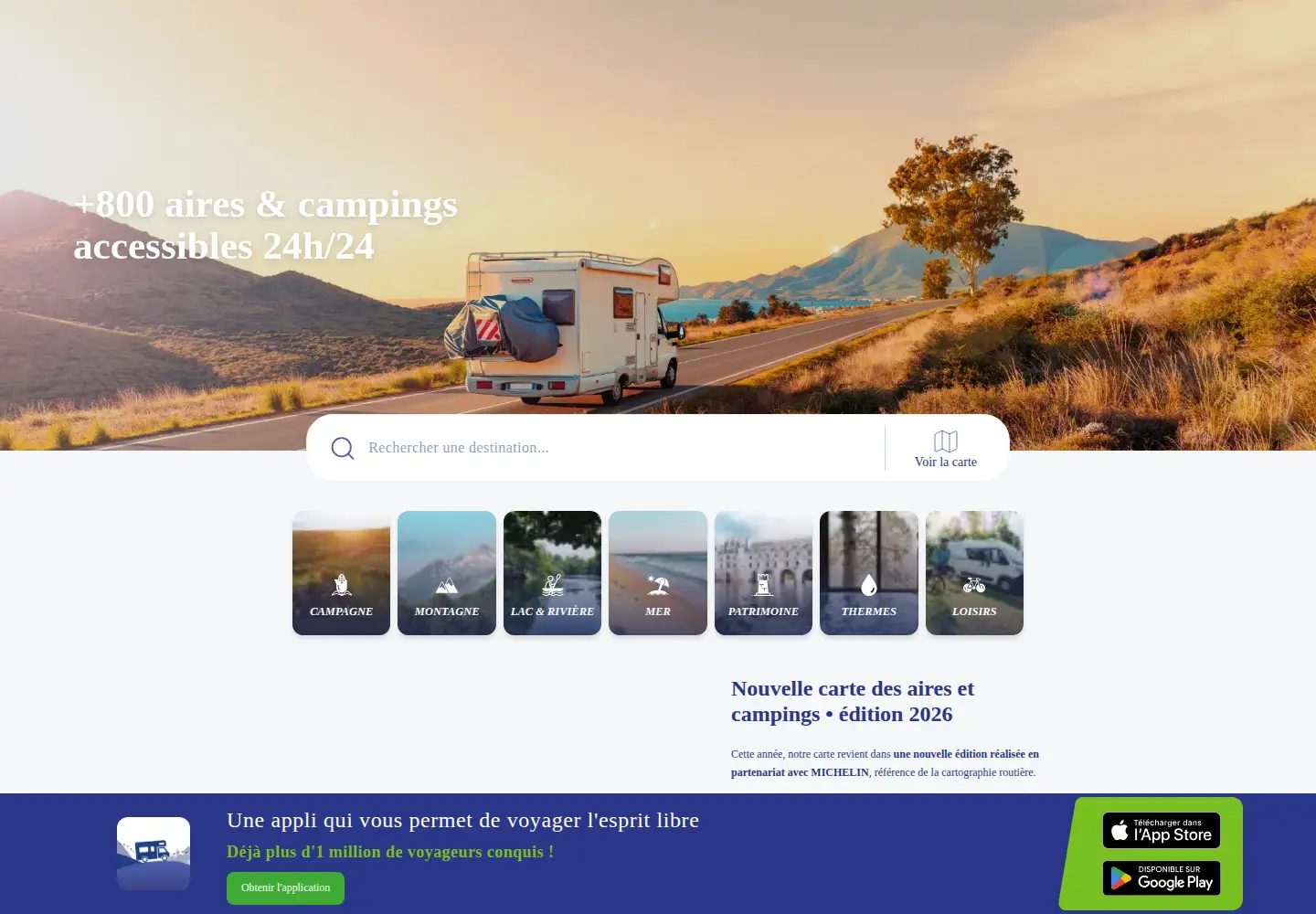 Captured homepage of campingcarpark.com in the current scan