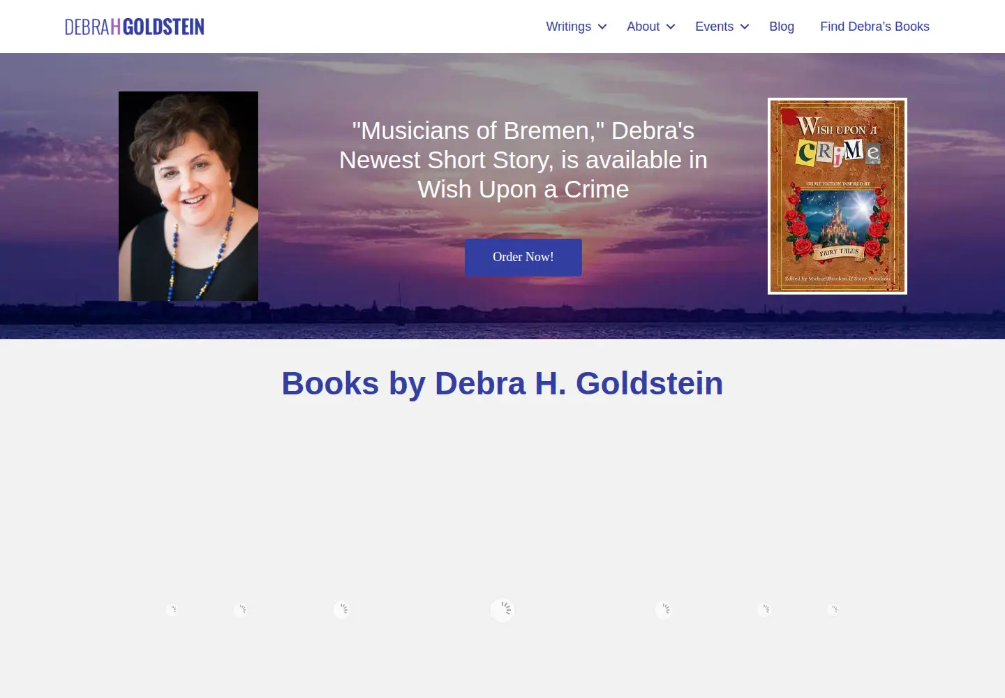 Captured homepage of debrahgoldstein.com in the current scan
