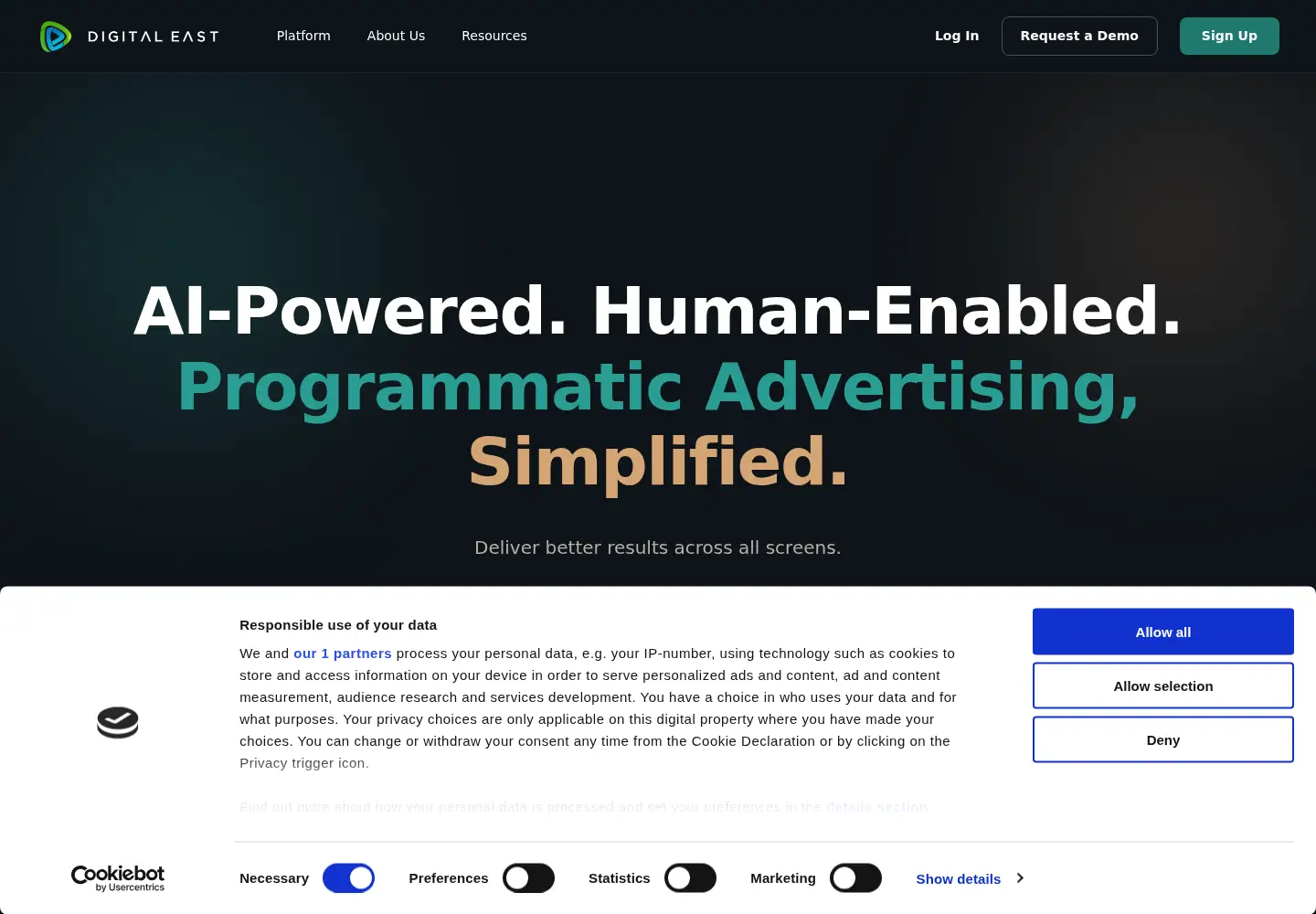 Screenshot of digitaleast.mobi