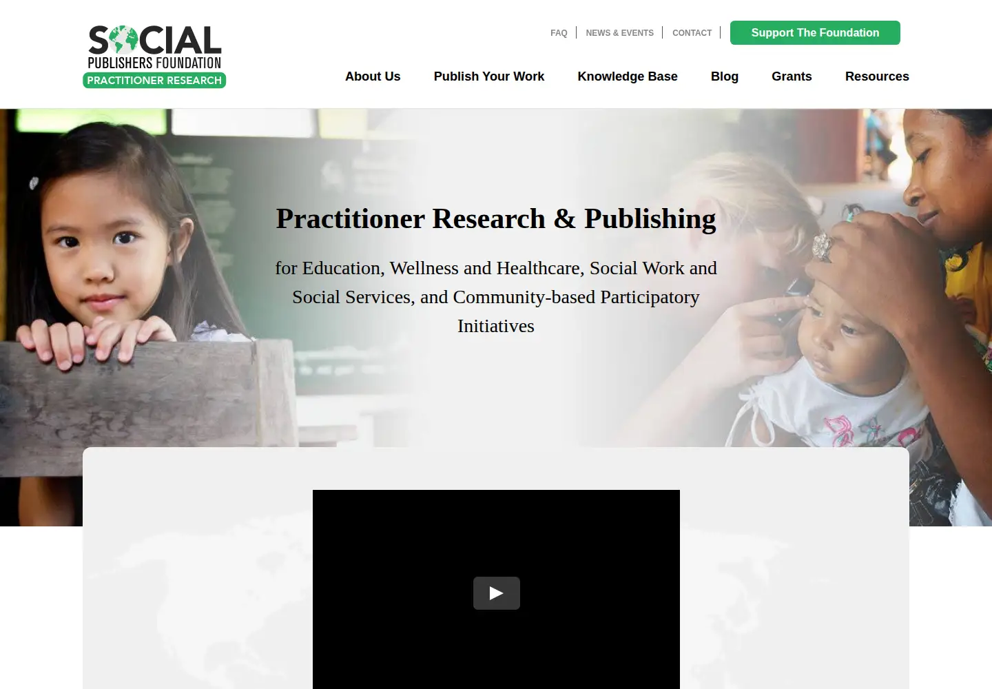 Screenshot of socialpublishersfoundation.org
