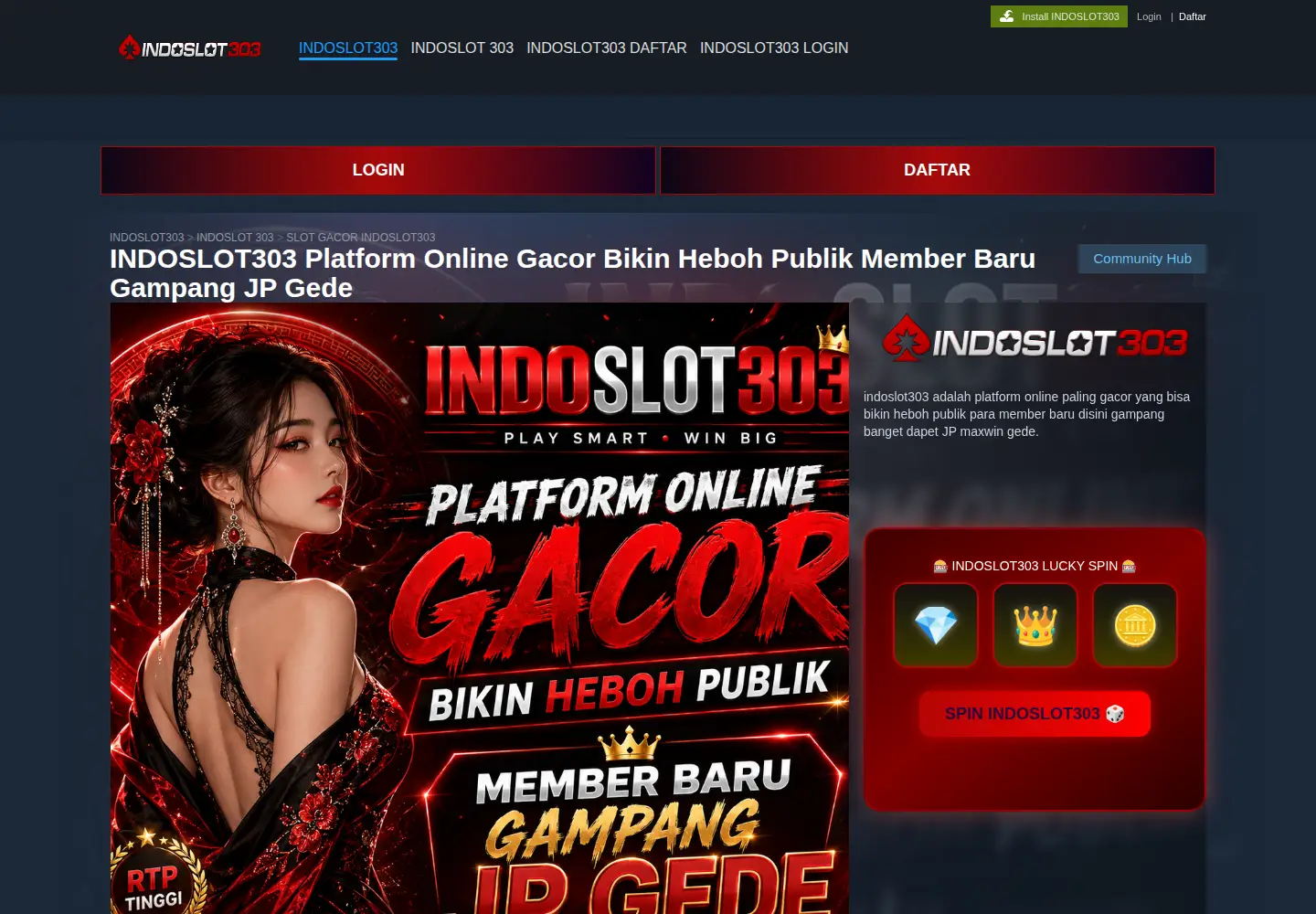 Screenshot of thingsdaily.net