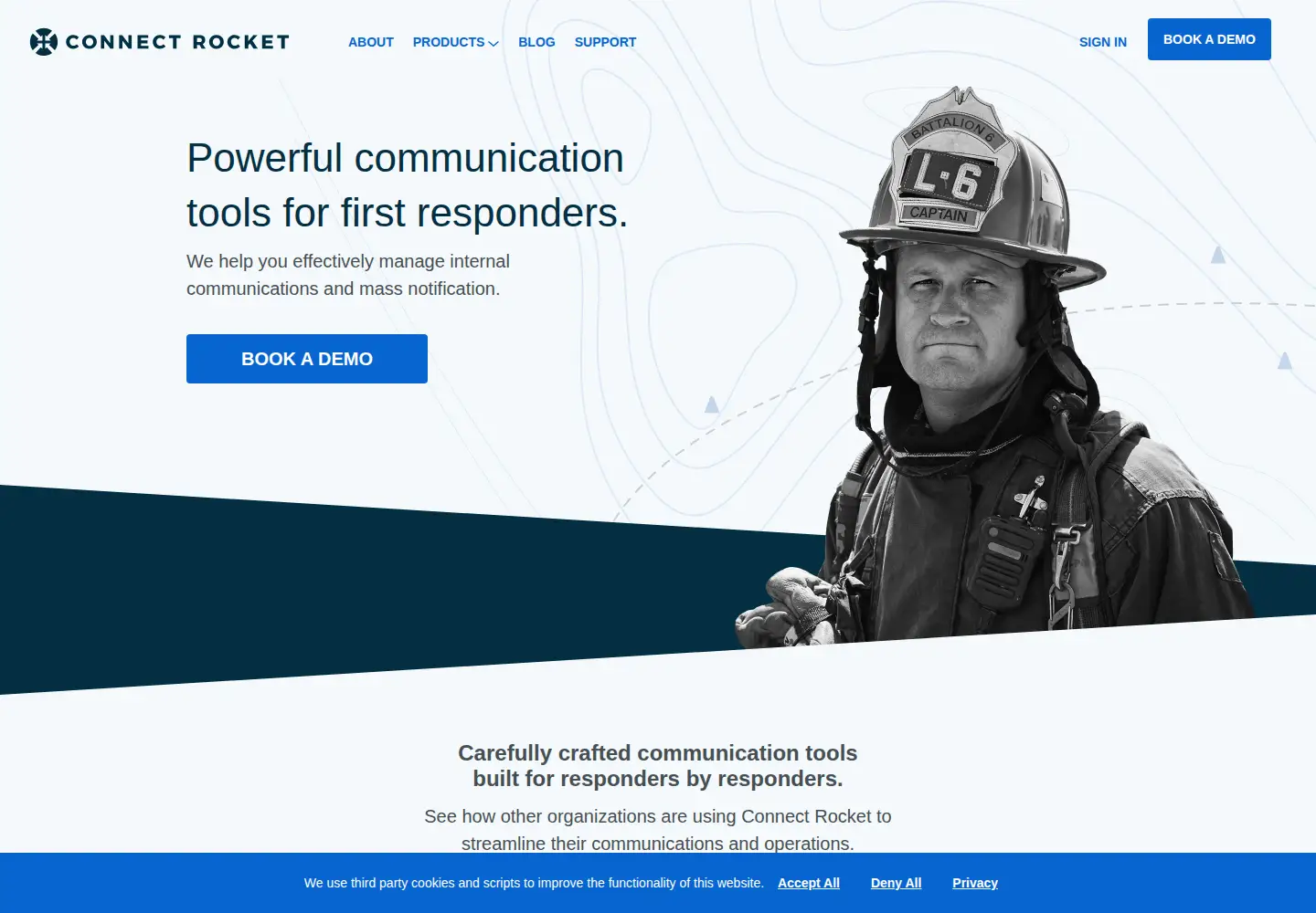 Screenshot of connectrocket.com