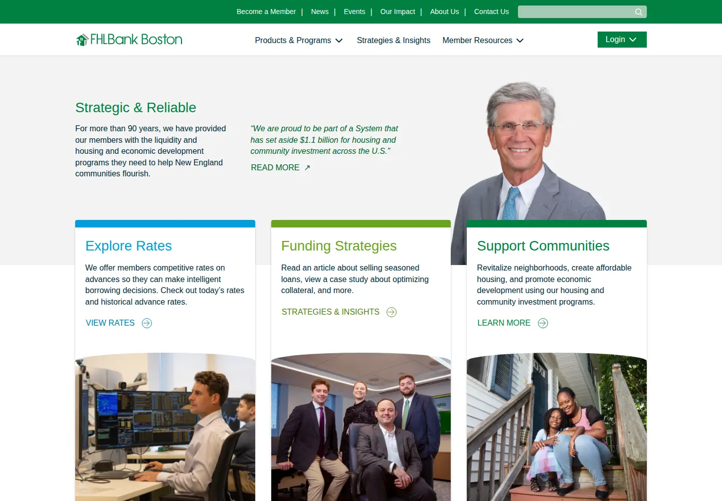Screenshot of fhlbboston.com