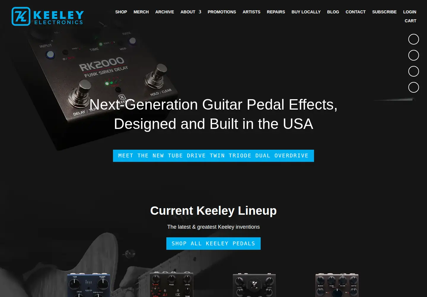 Screenshot of robertkeeley.com