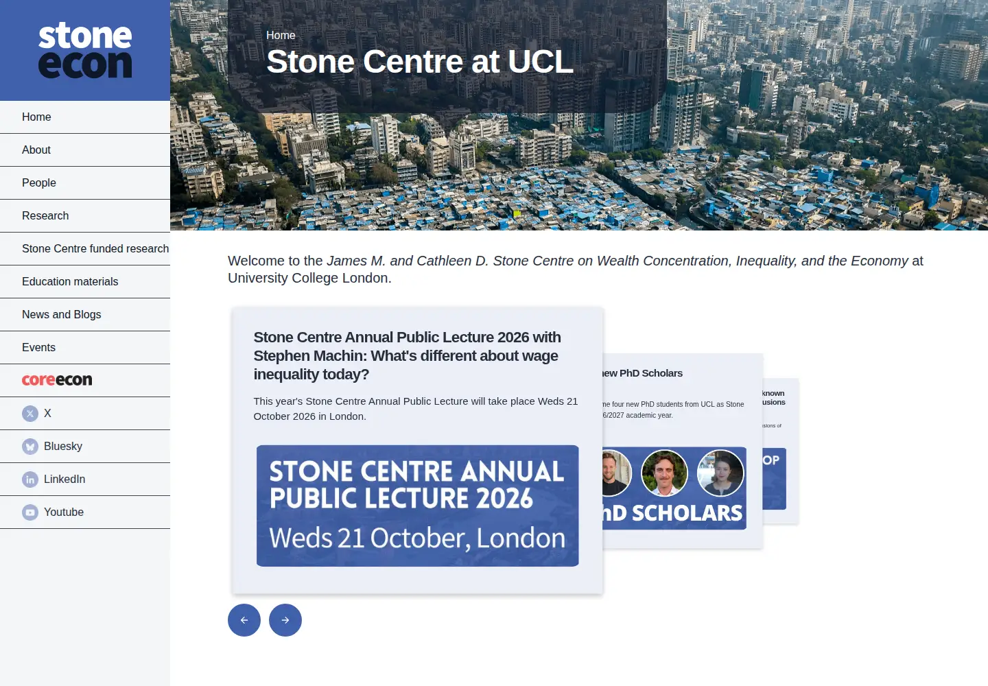 Captured homepage of stone-econ.org in the current scan