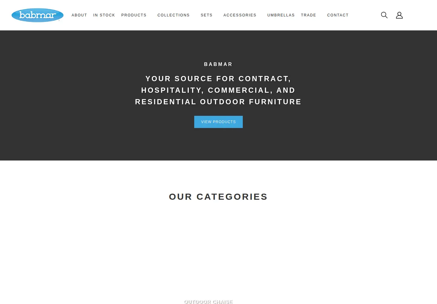 Captured homepage of babmar.com in the current scan